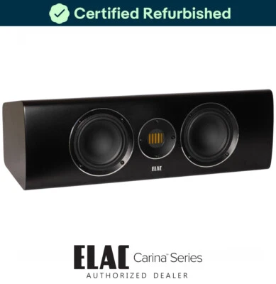 Altavoz central bidireccional ELAC Carina con tweeter de cinta plegada JET, negro satinado Foto 1 de 4