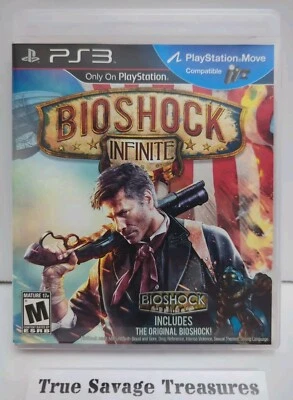 Bioshock: Infinite (Sony PlayStation 3, 2013) CIB, Black Label, PS Move, PS3 - Image 1 of 4