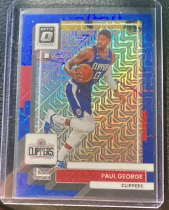 2022-23 Panini Donruss Optic #110 Paul George Choice Blue Mojo Prizm /24 SP - Picture 1 of 2