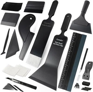 Strumenti per tinta finestra kit per avvolgimento auto strumento per tinta pulizia parabrezza raschietto bulldozer - Foto 1 di 8