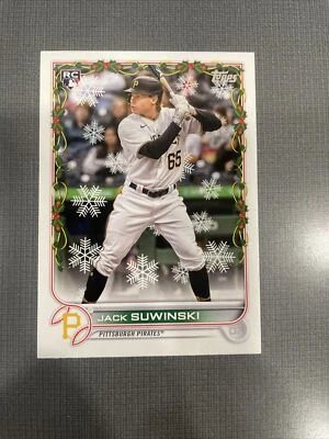 JACK SUWINSKI 2022 Topps Holiday Base Rookie Card #HW103 RC Pirates NM+ Baseball - Image 1 of 4