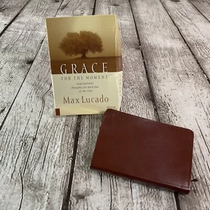 Grace For The Moment Deluxe Leather By Max Lucado Daily Inspirational Book - Imagen 1 de 6