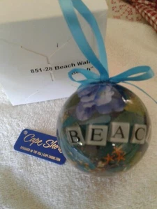 Cape Shore Strandspaziergang "Strand" Hochglanz Harz hängende Ornament - Bild 1 von 5