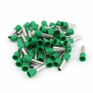 50 Pcs Wire Crimp Connector Terminal Pre Insulated Ferrule Green E6012 10AWG ⊕IK - Picture 1 of 4