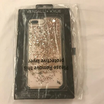 Capa protetora glitter KENDALL + KYLIE iPhone 8 Plus 7+ 6s+ 6+ KKIPH-013-DSMC - Imagem 1 de 4