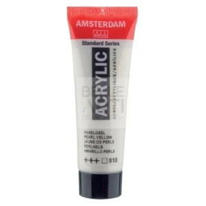 COLORE ACRILICO 818 GIALLO PERLATO AMSTERDAM "ACRYLIC" TUBO DA 20ML - Imagen 1 de 4
