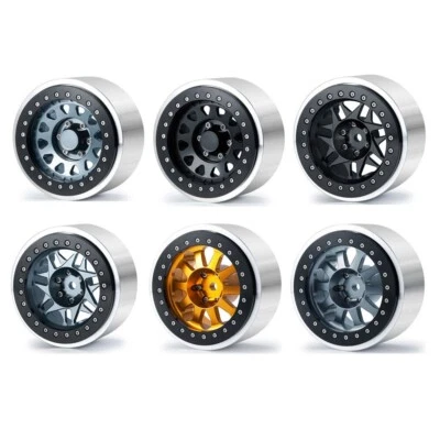 Aluminum 2.9 inch Beadlock Wheel Hub Rim For 1/6 Axial SCX6 AXI05000 RC Crawler - Image 1 of 4