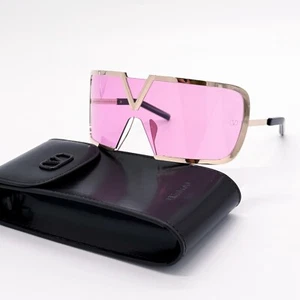 NEW VALENTINO V-ROMASK VLS-120C UNISEX PINK TITANIUM SUNGLASSES VALENTINO - Picture 1 of 13