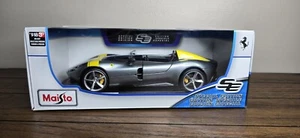 Maisto "Ferrari Monza SP1". Silver. Diecast. 1:18 scale. SE - Picture 1 of 8