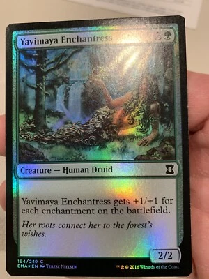 Yavimaya Enchantress FOIL LP Eternal Masters MTG IN HAND Same Day Handling - Image 1 of 4