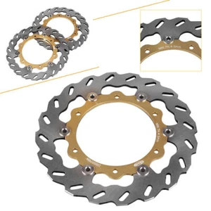 ABS Motorcycle Bike Front Brake Disc Rotors for Yamaha XP T-MAX 500 2008-2011 10 - Picture 1 of 8