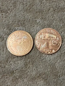 2020 Mardi Gras Krewe Of Carrollton Orange Doubloon - Bild 1 von 1
