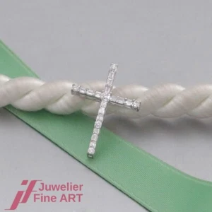 Anhänger Diamant -Kreuz - 21 Diamanten ges. 0,19ct - 18K/750 Weißgold - Neuware! - Bild 1 von 5