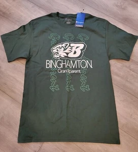 Binghamton College Grandparent Dark Green Tshirt,size Medium,nwt Champion Brand - Picture 1 of 10