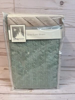 Disney Euro Sham Harborside Euro Sham Sea Green 26x26 patrón nuevo Foto 1 de 4