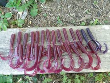 Lot of 25 Grubtails,Rubber Lures,Striper lures,Bucktails,Saltwater Lures