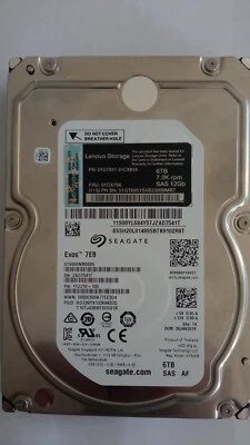 Lenovo Hard disk SAS 6 Tb Seagate exos 7E8 fru 01cx796 - Immagine 1 di 4
