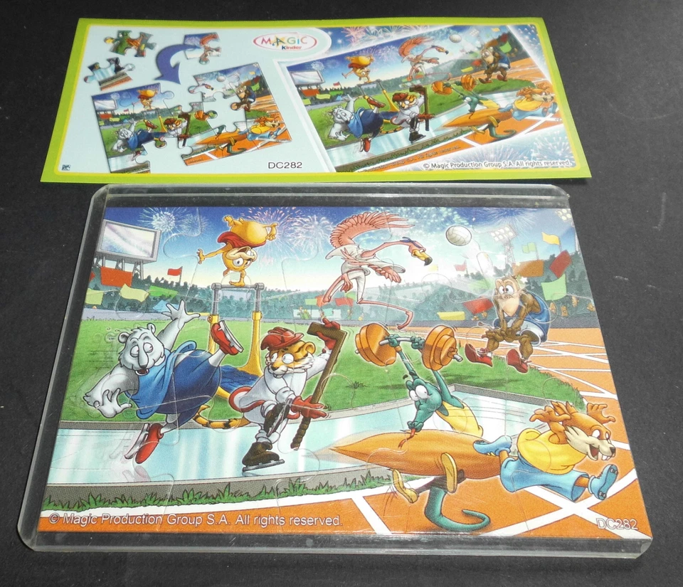 Superpuzzle -Einzelpuzzle Sporty Animals DC 282 + Varianten BPZ mit Aztec Code - Bild 1 von 1