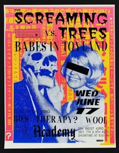Screaming Trees POSTER Babes In Toyland 3D.s Therapie? Wollsiebdruck von Terror - Bild 1 von 1