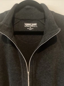 Kirkland Signature Women’s Charcoal Full Zip Cotton Sport Jacket in Size XL - Picture 1 of 4