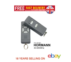 Hormann Garador Remote Control 40 MHz HS 4 Garage Door Opener Grey Buttons - Picture 1 of 15