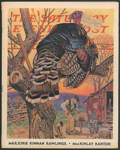 Saturday Evening Post November 25 1939 Thanksgiving Turkey JC Leyendecker - Picture 1 of 4