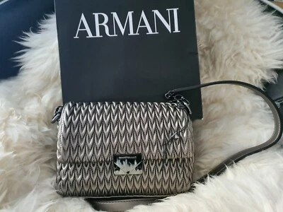  SAC EMPORIO ARMANI GRIS ARGENT bandoulière femme  - Photo 1/4