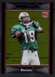 2007 Ted Ginn Jr Bowman Chrome Football Rookie RC Dolphins BC76 - Picture 1 of 2