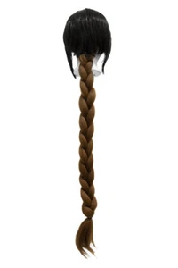 Accesorio de peluca trenzada sintética con clip largo de 35"" marrón rojizo NUEVO - Imagen 1 de 2