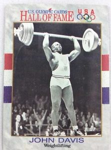 1991 Impel US Olympic Hall of Fame Card #41-John Davis, Weightlifting - Picture 1 of 1