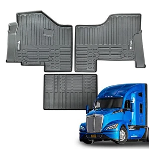 FLOOR MAT SET FOR KENWORTH T680 T880 W990 - Picture 1 of 12