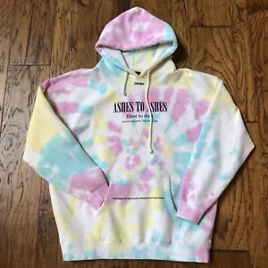 Civil Regime Hoodie Mens XL Ashes To Ashes White Tie Dye Streetwear Rebel Youth - Picture 1 of 13