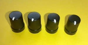 4 Small Mini Black Control Knobs Pedal Stompbox Mixer Projects Replacement Part - Picture 1 of 5
