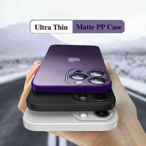 For iPhone 17 16 15 14 13 12 Pro Max 11 Ultra-thin Matte Hard Clear Case Cover - Picture 1 of 24