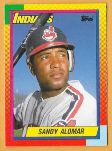 SANDY ALOMAR CLEVELAND INDIANS #2T - TOPPS TRADED NM-MT 1990 - Picture 1 of 2
