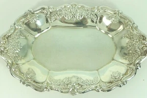Vintage Crest of Windsor Silver Plated Tray Epca Silver Plate by Poole Floral  - Picture 1 of 9