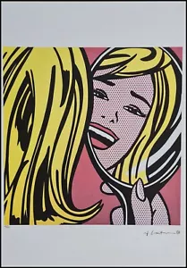 ROY LICHTENSTEIN * Girl in.. * 50 x 35 cm * signed lithograph * limited # 62/150 - Bild 1 von 7