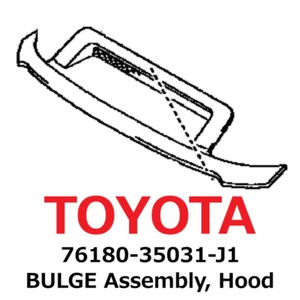 【NEW】Toyota Genuine 2010-2014 FJ Cruiser BULGE Assembly, Hood 76180-35031-J1 - Picture 1 of 1