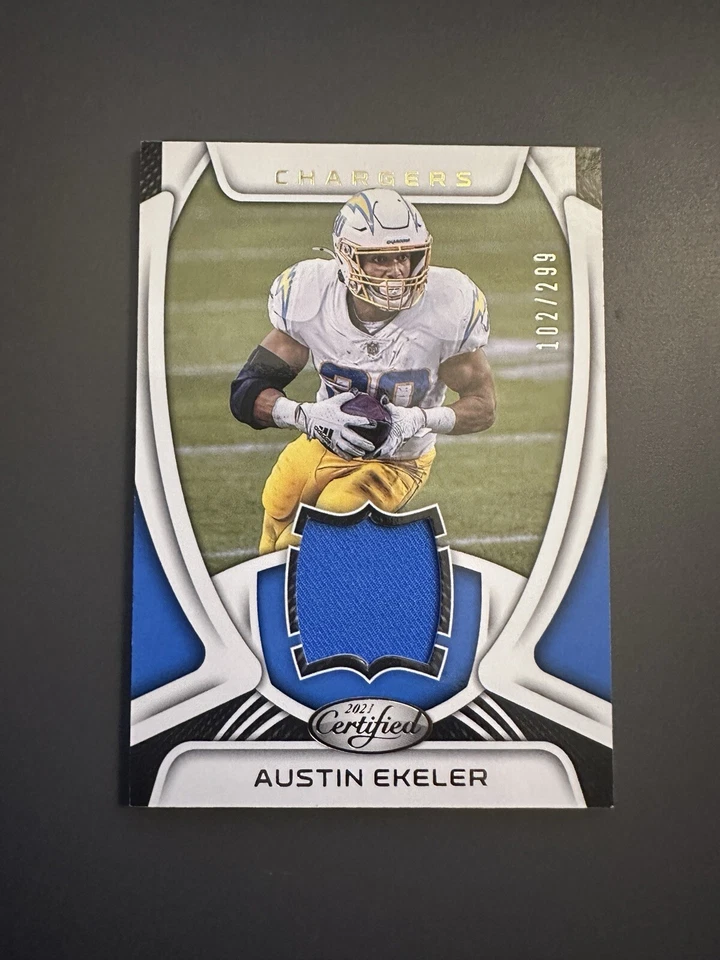 2021 Panini Certified - Materials #M-AK Austin Ekeler /299 (MEM) - Image 1 of 3