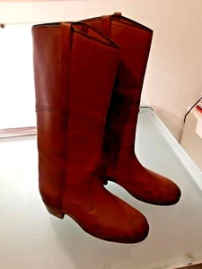 Stiefel mit Absatz, Vintage, Gr.41/42, mit Retro-Stiefelspannern, braun, unisex - Bild 1 von 12