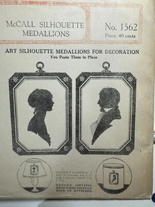 Kit de silueta de medallones artísticos McCall vintage, completo sin usar, nº 1562 - Imagen 1 de 3