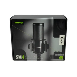 Shure SM4 Studio Aufnahme Mikrofon Set XLR Heimstudio Kondensator Pop Filter - Bild 1 von 9