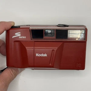 KODAK S100 EF 35mm Film Point & Shoot Camera RARE RED Colour - Picture 1 of 5