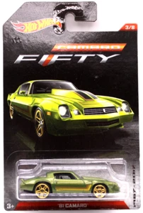 Hot Wheels 2016 50th Anniversary Camaro #3 1981 Chevy Camaro met. olive GPR5's - Bild 1 von 4