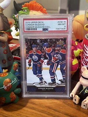 2015 UPPER DECK CONNOR McDAVID COLLECTION #CM-15 ROOKIE PSA 8🏒🥅 - Image 1 of 3