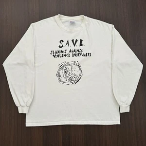 Camicia Vintage SAVE Students Against Violence Everywhere - Uomo XL - OSARE Style - Foto 1 di 6