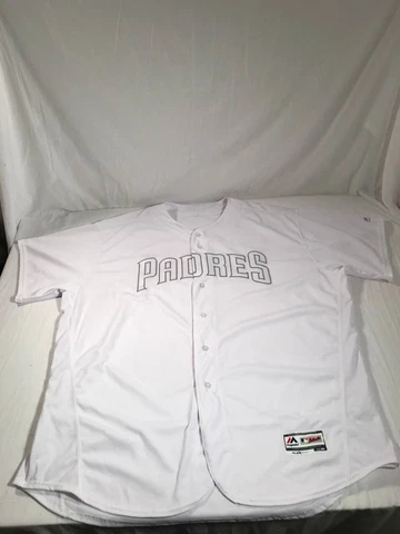 Majestic San Diego Padres Baseball Jersey Men's 60 White Baseball MLB Jersey Cover