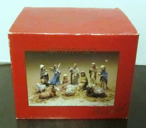 Set Natività Dipinto a Mano Pezzi di Ricambio Porcellana Ceramica Araldo Vintage - Foto 1 di 4
