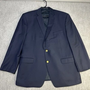 Lauren Ralph Lauren Blazer Herren 42R Navy Sport Mantel Jacke 100% Wolle - Bild 1 von 9