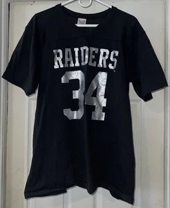 Vintage Los Angeles Raiders Bo Jackson Football Black Jersey Rawlings Mens XL - Picture 1 of 3